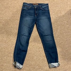 Joe’s mid rise skinny crop jeans